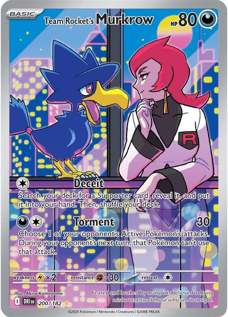 SV10: Destined Rivals #200/182 Team Rocket's Murkrow