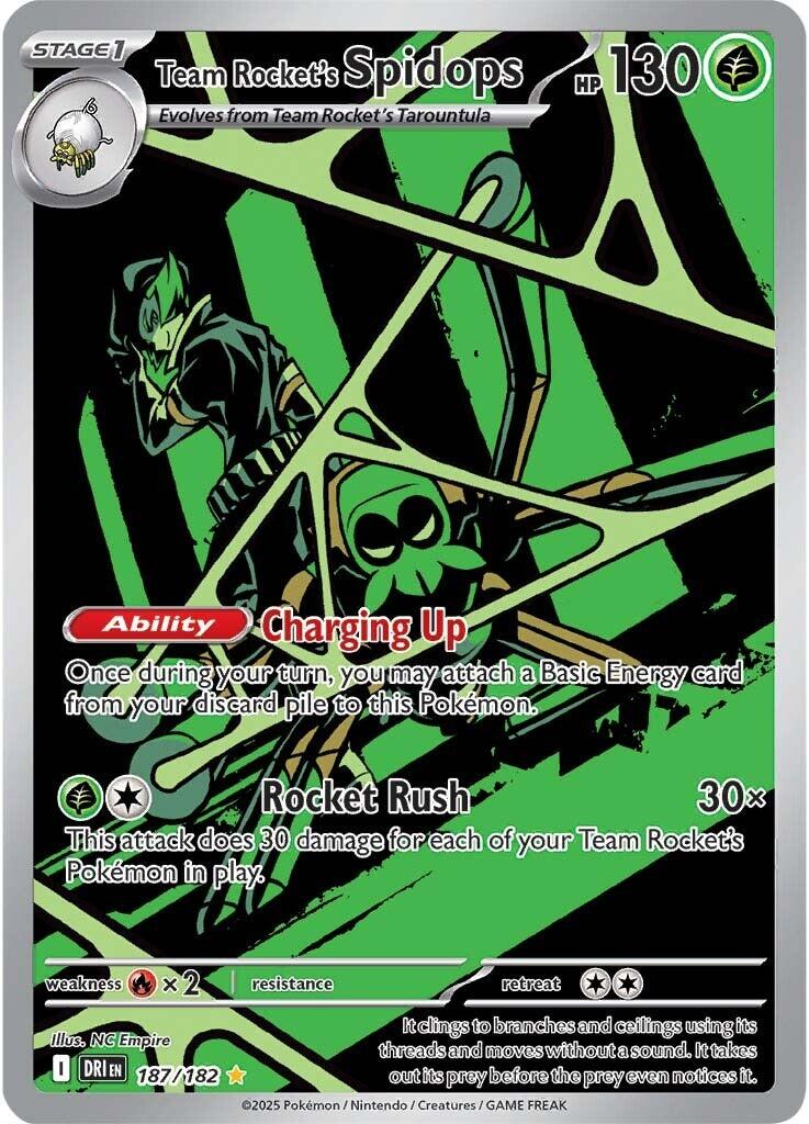 SV10: Destined Rivals #187/182 Team Rocket's Spidops