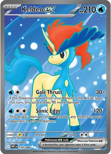 SV: White Flare #159/086 Keldeo ex