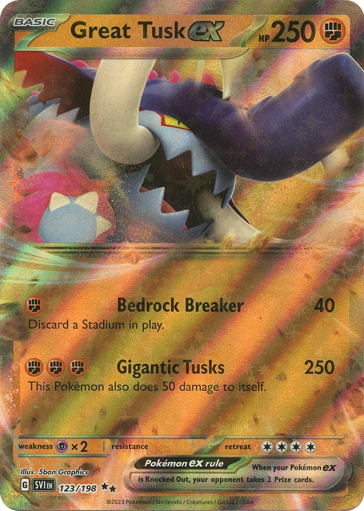 SV01: Scarlet & Violet Base Set #123/198 Great Tusk ex
