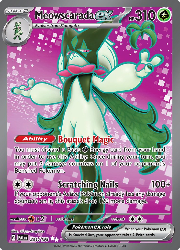 SV02: Paldea Evolved #231/193 Meowscarada ex