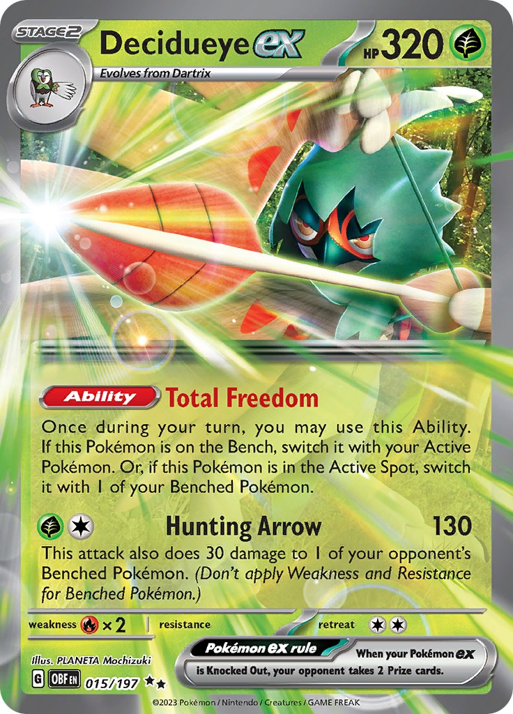 SV03: Obsidian Flames #015/197 Decidueye ex