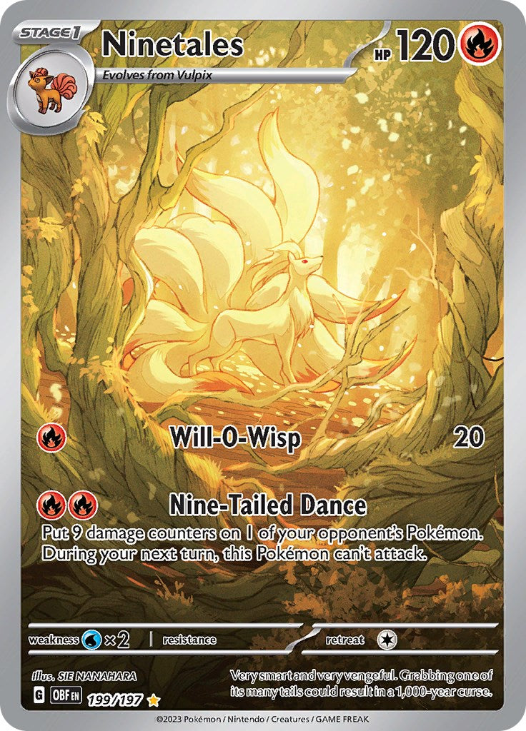 SV03: Obsidian Flames #199/197 Ninetales -199/197