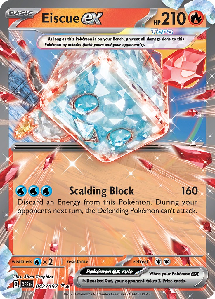 SV03: Obsidian Flames #042/197 Eiscue ex