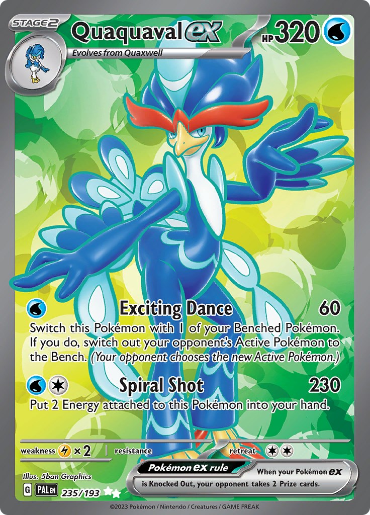 SV02: Paldea Evolved #235/193 Quaquaval ex