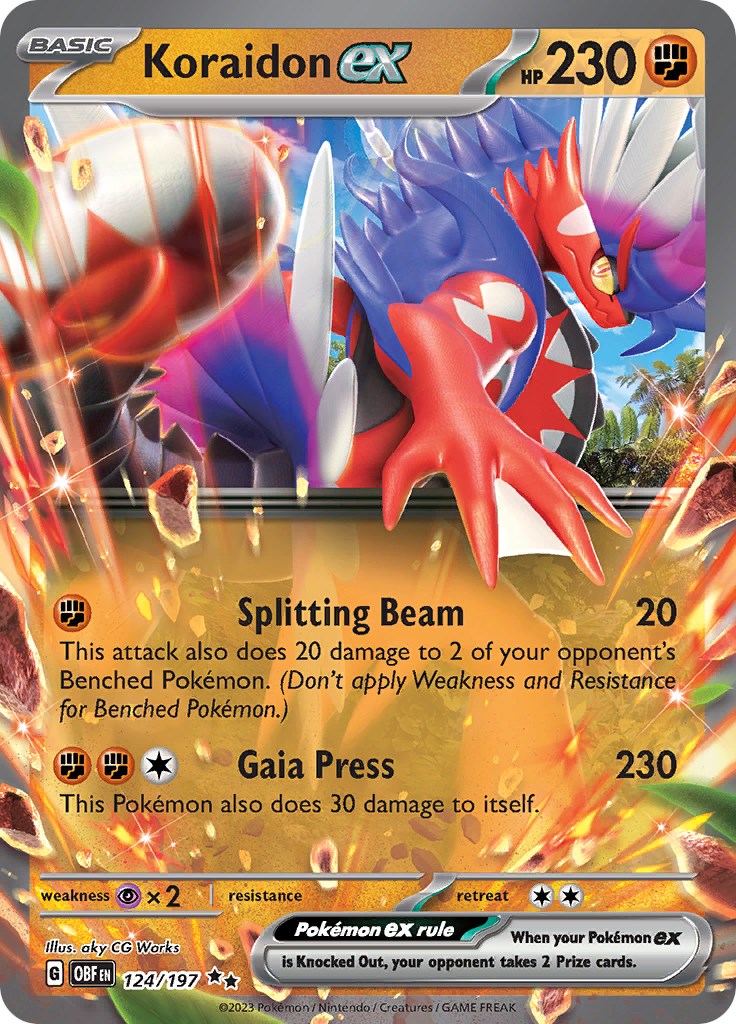 SV03: Obsidian Flames #124/197 Koraidon ex