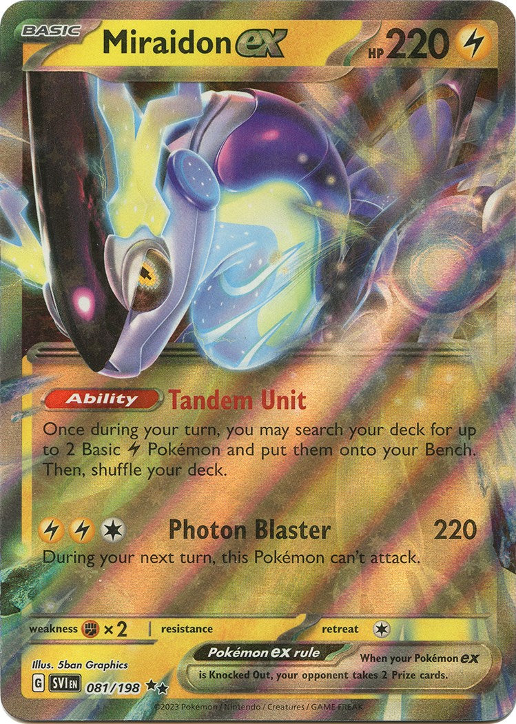 SV01: Scarlet & Violet Base Set #081/198 Miraidon ex