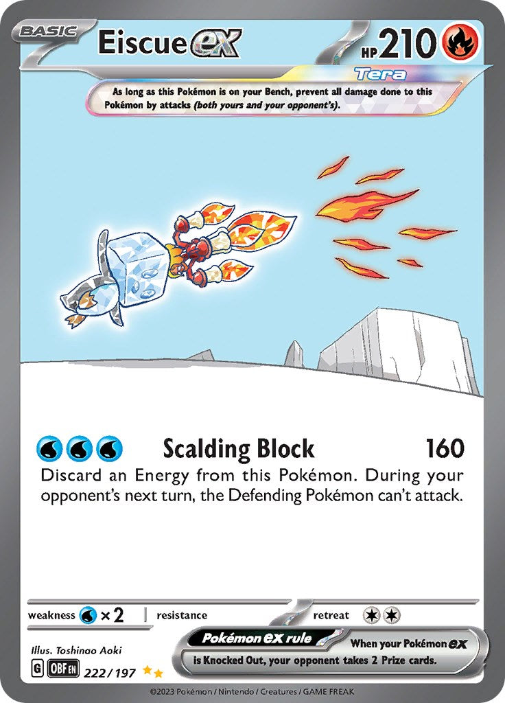 SV03: Obsidian Flames #222/197 Eiscue ex