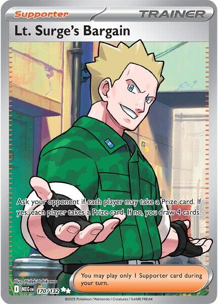 ME01: Mega Evolution #170/132 Lt. Surge's Bargain