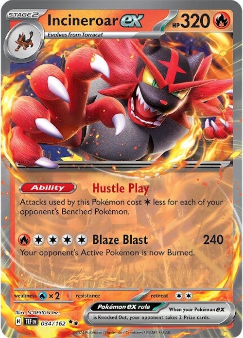 SV05: Temporal Forces #034/162 Incineroar ex