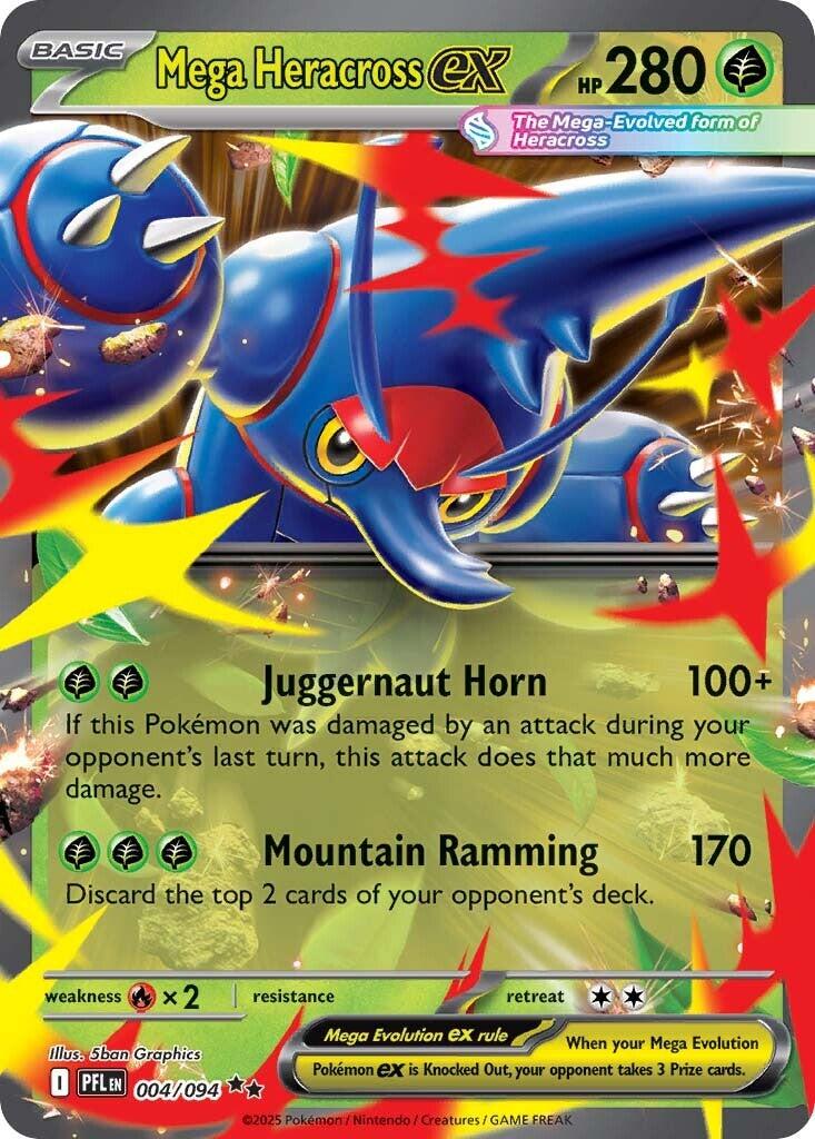 ME02: Phantasmal Flames #004/094 Mega Heracross ex