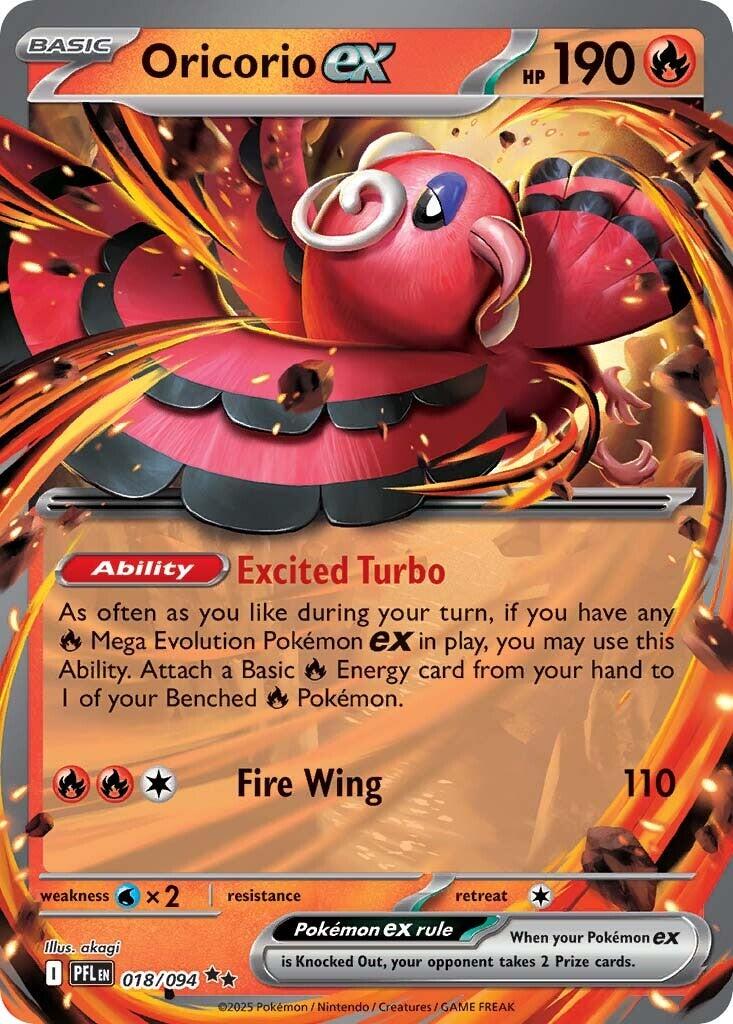 ME02: Phantasmal Flames #018/094 Oricorio ex