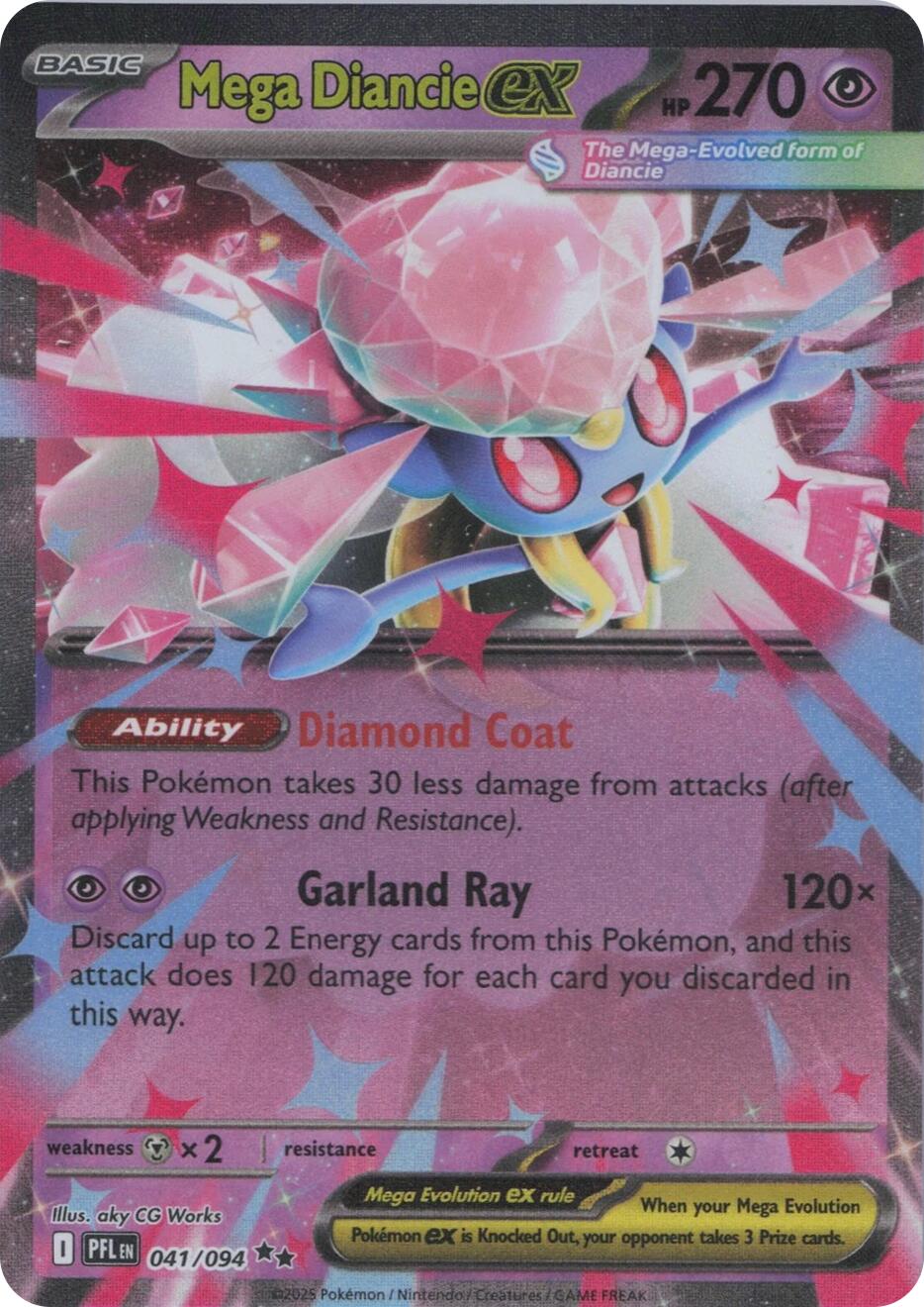 ME02: Phantasmal Flames #041/094 Mega Diancie ex