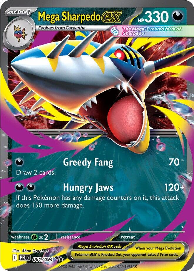 ME02: Phantasmal Flames #061/094 Mega Sharpedo ex