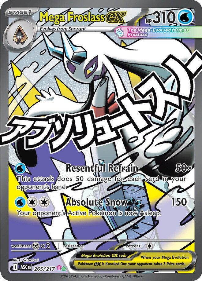 ME: Ascended Heroes #265/217 Mega Froslass ex