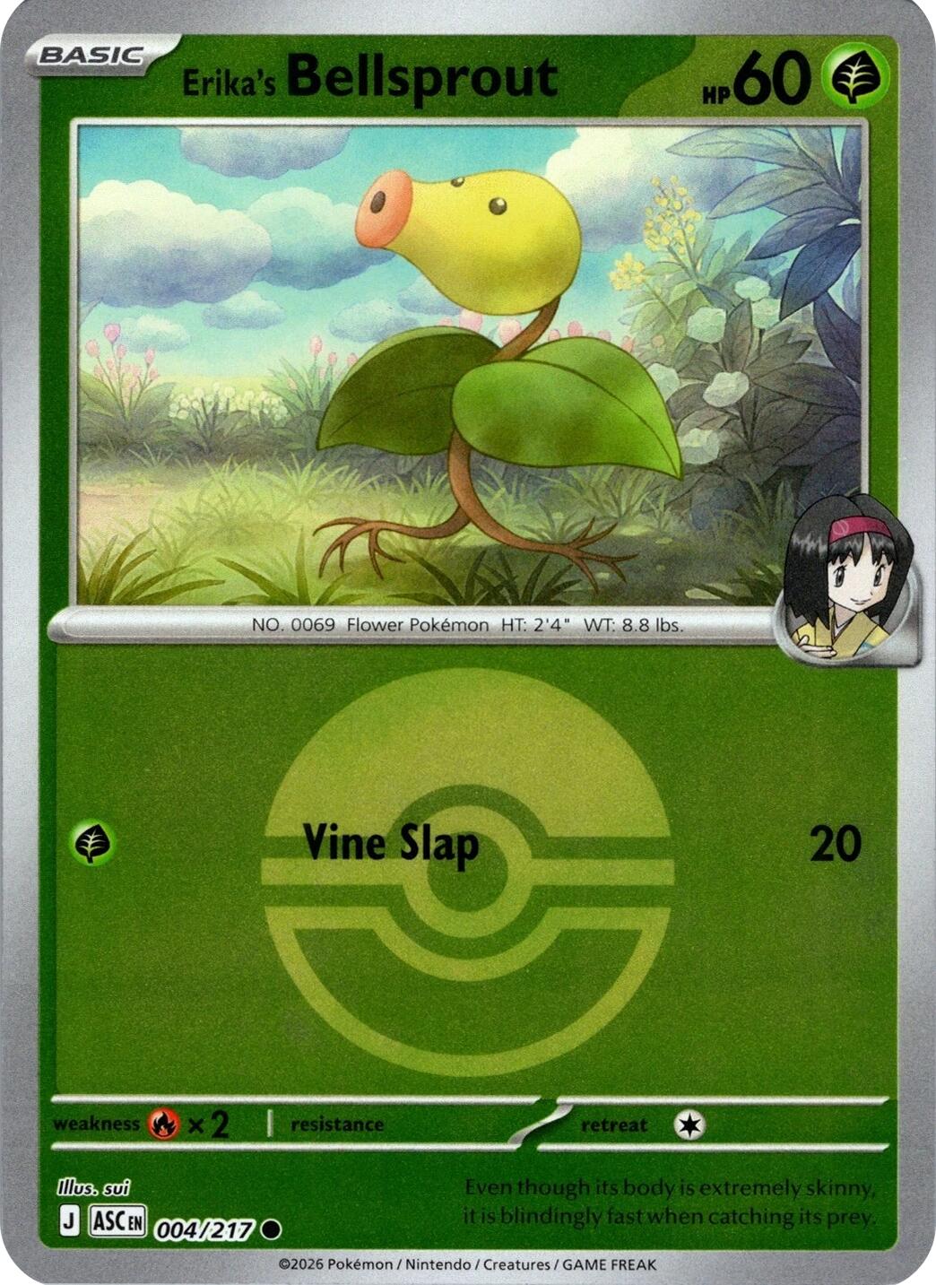ME: Ascended Heroes #004/217 Erika's Bellsprout (Poke Ball)