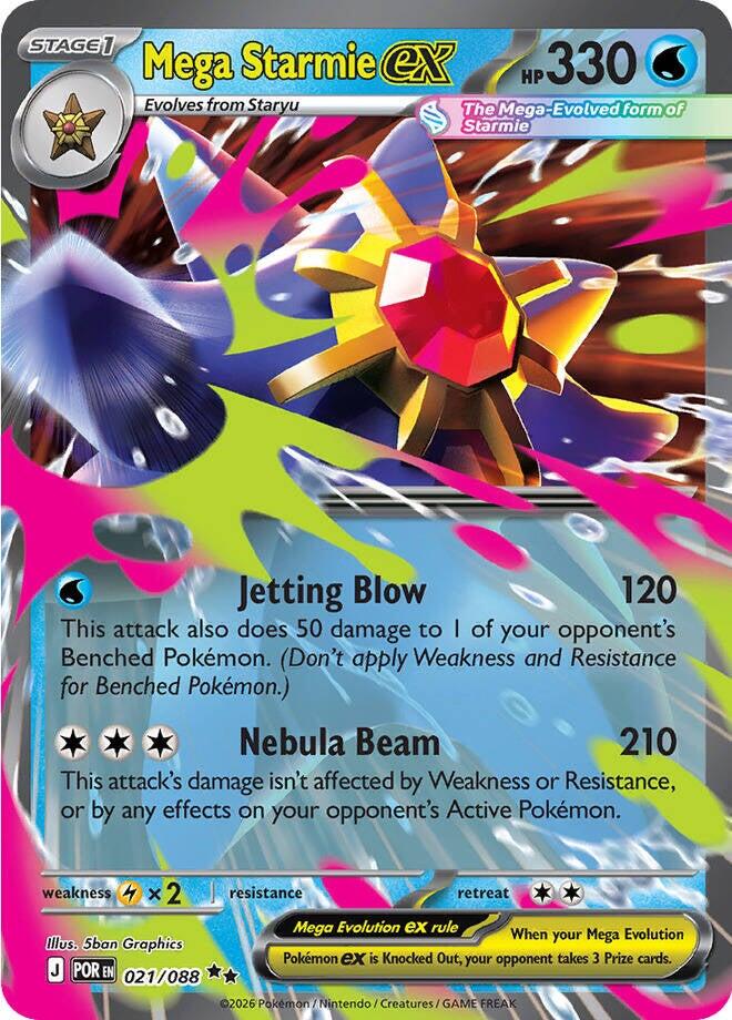 ME03: Perfect Order #021/088 Mega Starmie ex