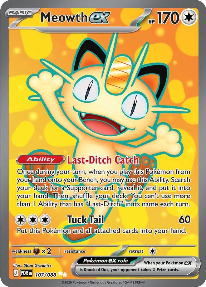 ME03: Perfect Order #107/088 Meowth ex
