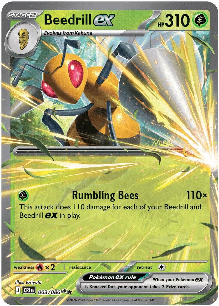 ME04: Chaos Rising #003/086 Beedrill ex