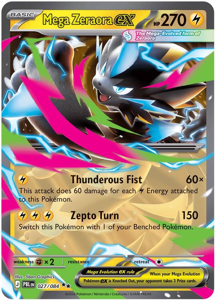 ME05: Pitch Black #027/084 Mega Zeraora ex