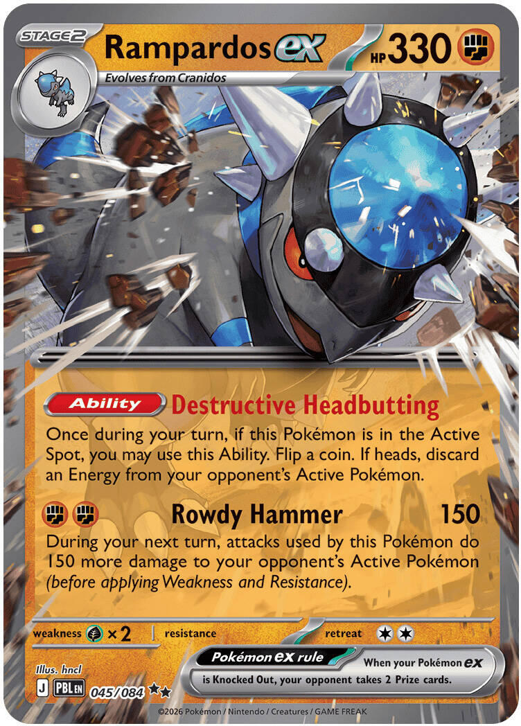 ME05: Pitch Black #045/084 Rampardos ex