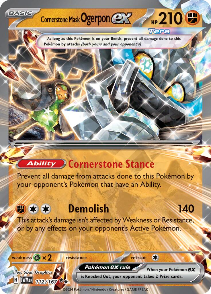 SV06: Twilight Masquerade #112/167 Cornerstone Mask Ogerpon ex