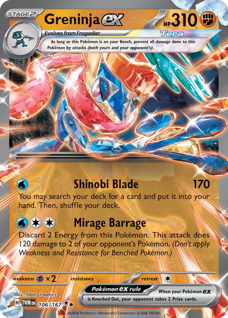 SV06: Twilight Masquerade #106/167 Greninja ex